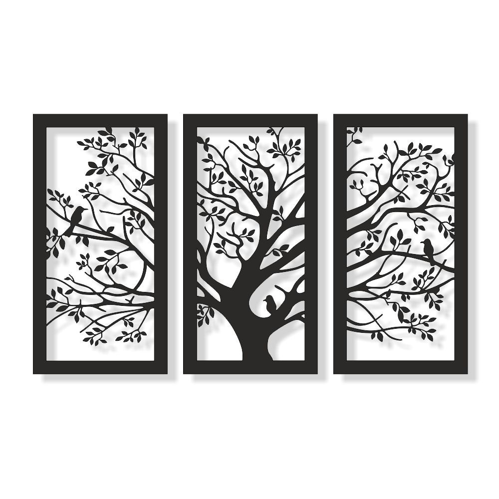 Aluminium Decorative Screen - Bird Life Scene 725W mm x 1450L mm