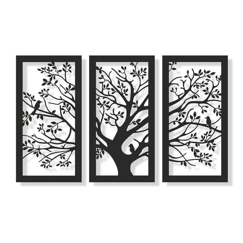 Aluminium Decorative Screen - Bird Life Scene 725W mm x 1450L mm
