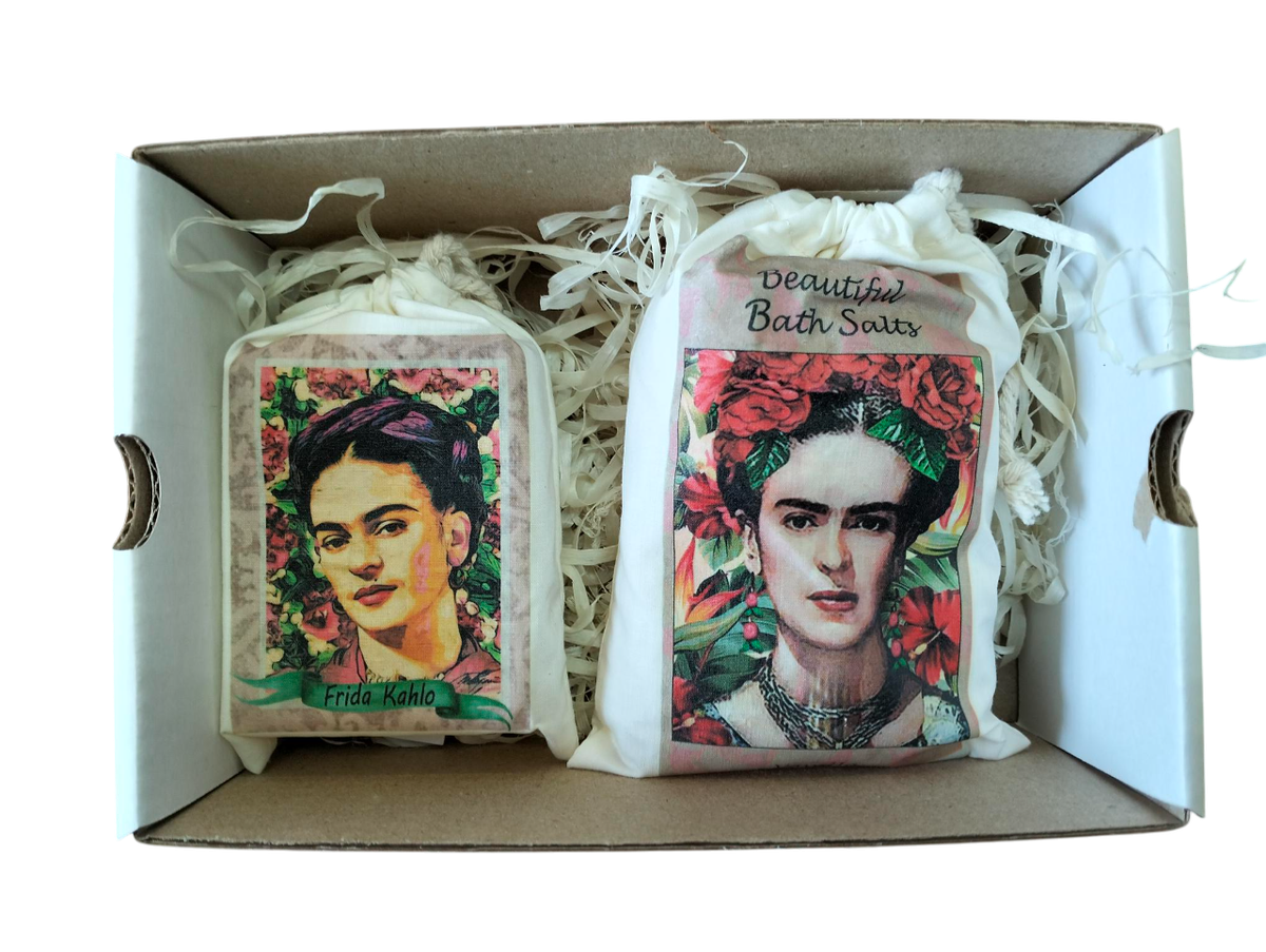 Frida Kahlo Bath Salt and Soap Set - Vanilla