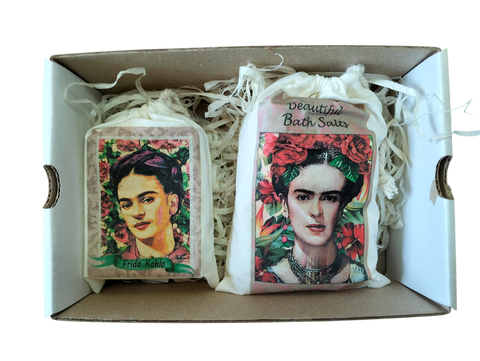 Frida Kahlo Bath Salt and Soap Set - Vanilla