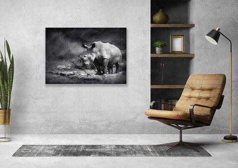 Wall Art Canvas - Rhino
