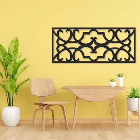 Aluminum Decorative Screen - Geometric Pattern - 145 L x 64.3 W cm
