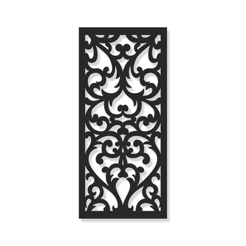 Aluminum Decorative Screen - Vines - 145 L x 64.3 W cm
