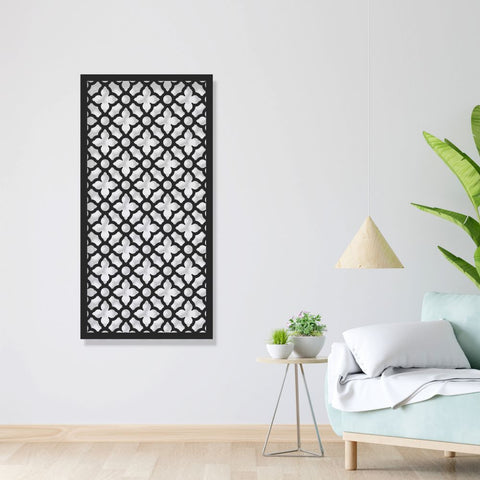 Aluminum Decorative Screen - Moroccan Geometric Pattern - 145 L x 72 W cm