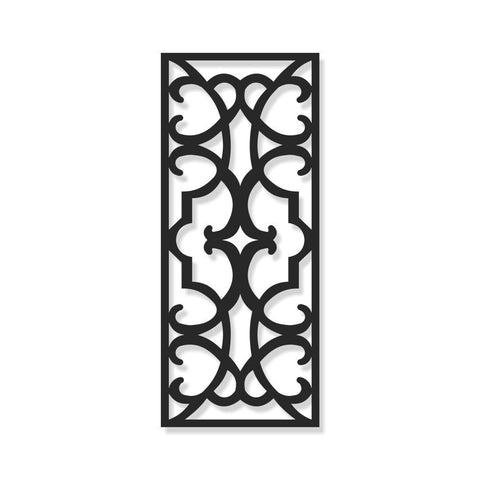 Aluminum Decorative Screen - Geometric Pattern - 145 L x 64.3 W cm