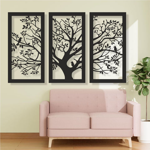 Aluminium Decorative Screen - Bird Life Scene 725W mm x 1450L mm
