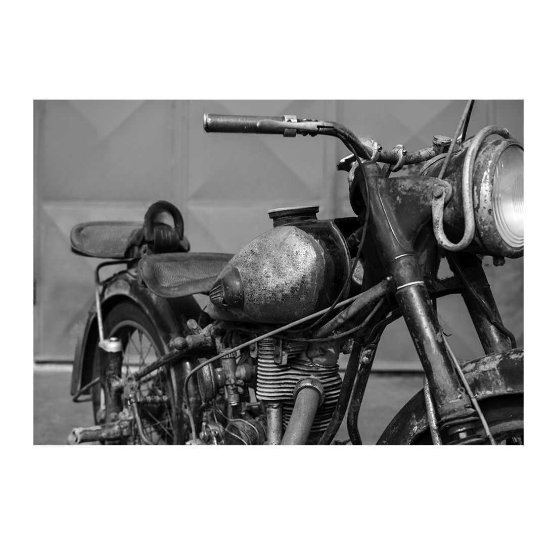Wall Art Canvas - Vintage Motorcycle