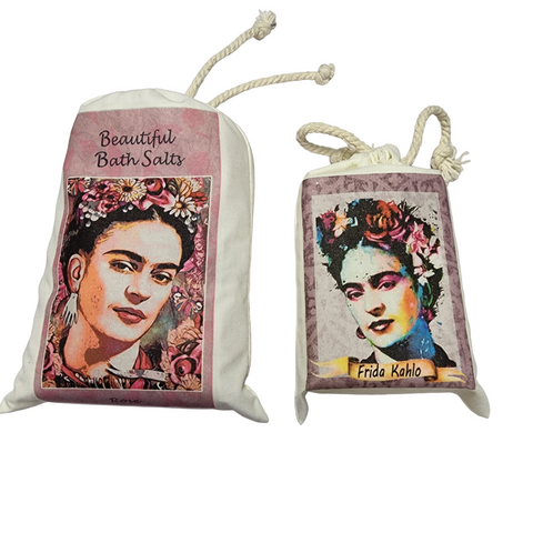 Frida Kahlo Bath Salt and Soap Set - Rose