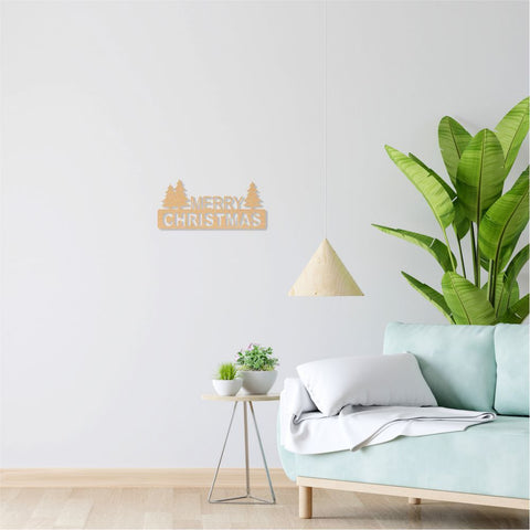 MDF Decorative Wall Art - Merry Christmas