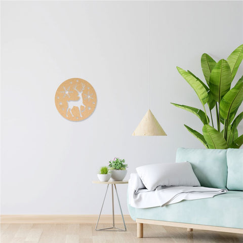 MDF Decorative Wall Art - Reindeer