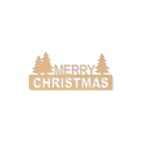 MDF Decorative Wall Art - Merry Christmas